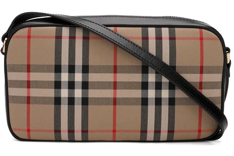 burberry vintage check cotton camera bag|Burberry lola camera bag.